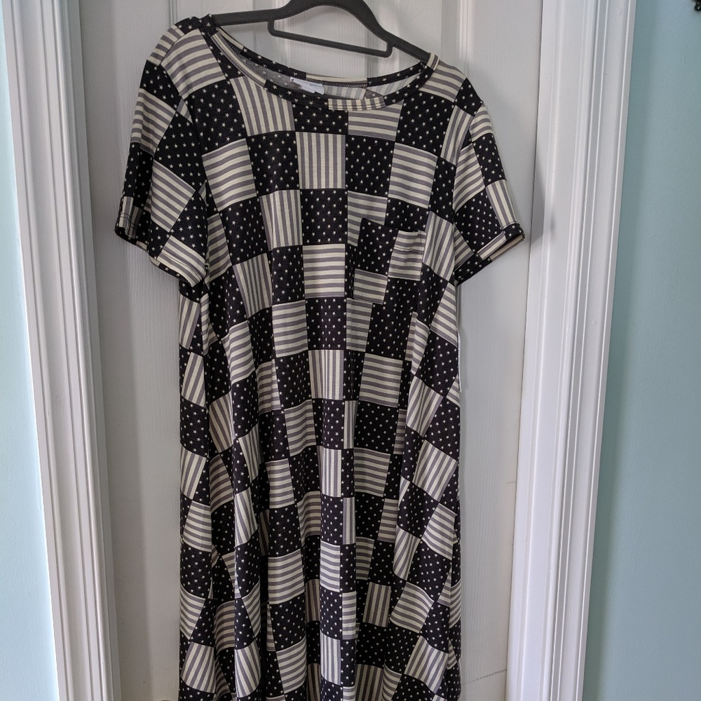 LuLaRow Americana Carly dress 2018 NWT